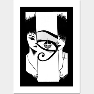 Deathly Eye (white) Posters and Art